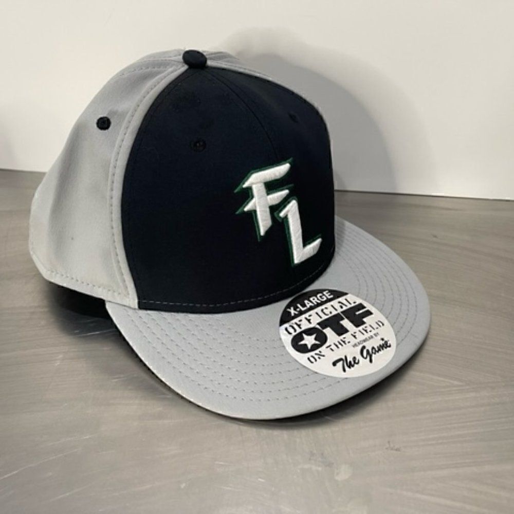 The Game Pro Official On The Field Florida Logo Baseball Hat Gray Black Cap Sz X